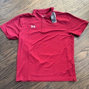 Under Armour Men's Burgundy Polo Shirt